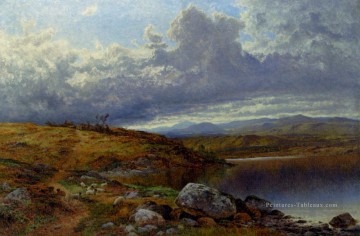Un paysage du lac de Galles solitaire Benjamin Williams Leader Peinture à l'huile